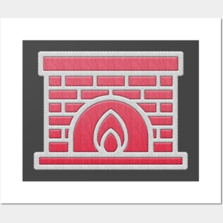 Cute Fireplace Posters and Art